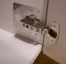 Reparationsplade til hængsel og montageplade 90x90 mm, metal