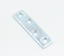 Ligejern 50x13x2 mm med 4 huller, elgalvaniseret
