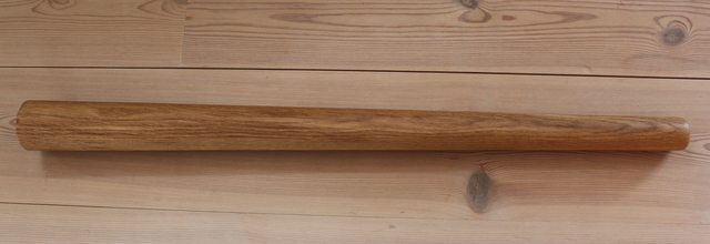 Bordben til spisebord Ø55x705 mm incl. beslag til montering, egetræ olieret (råt look)
