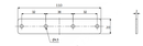Ligejern 110x20x2 mm, elgalvaniseret