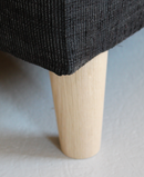 Sofaben Ø59x120 mm, ubehandlet egetræ