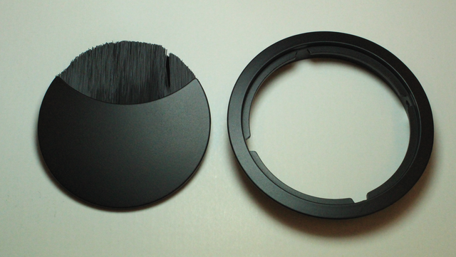 Kabelgennemføring Ø80x12 mm, sortmalet metal