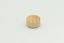 Dækknap med buet ende, ubehandlet bøgetræ (10 stk)