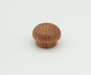 Dækknap m/hoved, ubehandlet maghoni (1 stk)