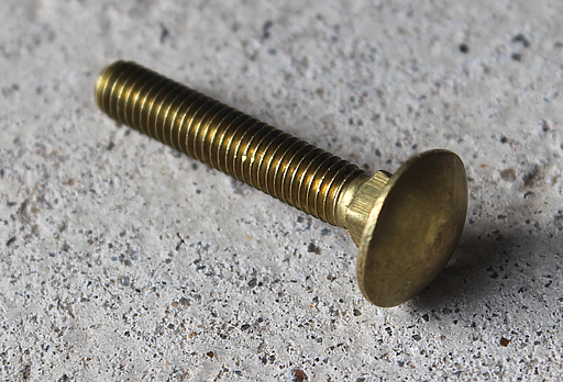 Bræddebolt M5x30 mm, messing