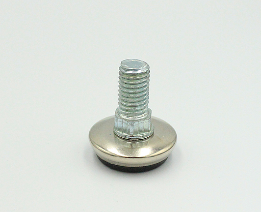 Stillefod m/fast fod M10x16 mm, metal