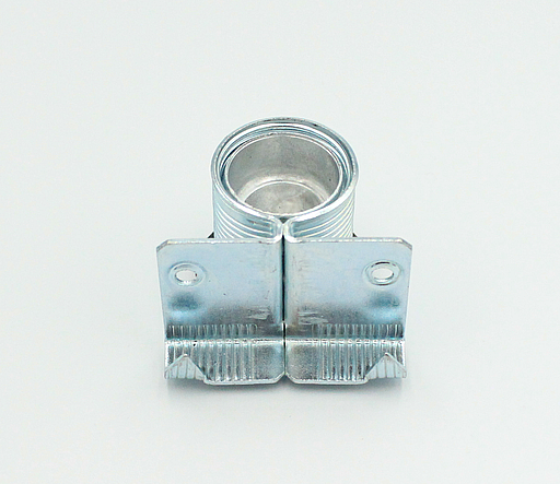 Stillefod til sidemontering Ø28 mm, metal/sort plastik