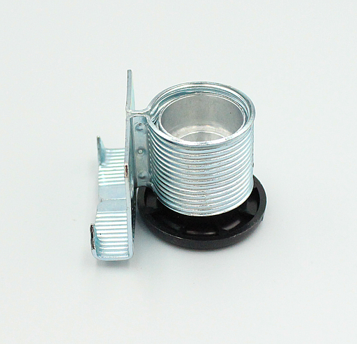 Stillefod til sidemontering Ø28 mm, metal/sort plastik