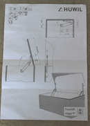 Kistebeslag med softclose, metal (1 stk med beslag)