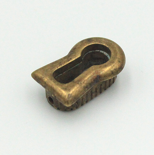Nøglehulsbeslag t/indstik 14x23 mm, antik messing look