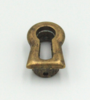 Nøglehulsbeslag t/indstik 14x23 mm, antik messing look