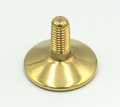 Stillefod m/fast fod M10x18 mm, messingbelagt