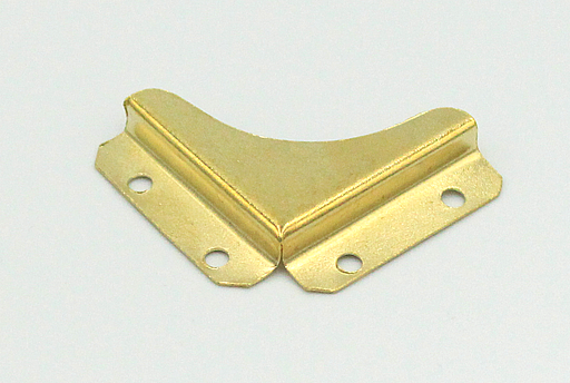 Hjørnebeslag 26x26 mm, messingfarvet