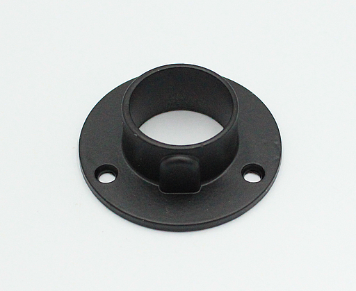 Bøjlestangsholder til Ø25 mm stang, sort malet metal (1 stk)