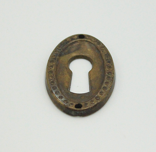 Nøglehulsbeslag 22x35 mm, brun antik
