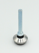 Stillefod m/drejelig fod, rustfri stål/metal