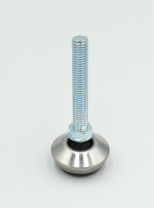 Stillefod m/drejelig fod, rustfri stål/metal
