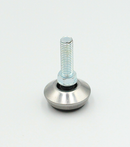 Stillefod m/drejelig fod, rustfri stål/metal