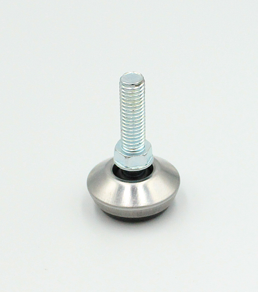 Stillefod m/drejelig fod, rustfri stål/metal