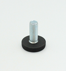 Stillefod m/fast fod M10, sort plastik