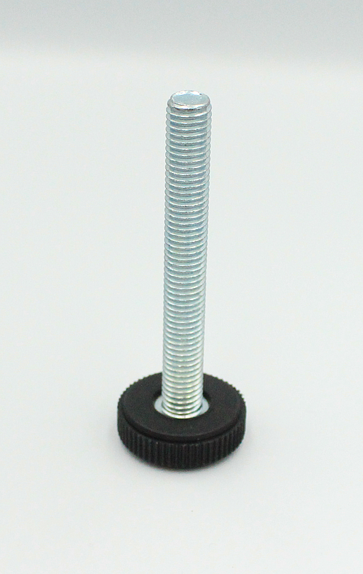 Stillefod m/fast fod M10, sort plastik