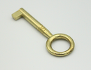 Møbelnøgle 65 mm, messingfarvet