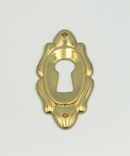 Nøglehulsbeslag 20x48 mm, messingbelagt