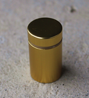 Ophæng til spejl og skilt Ø19x31 mm - stor, messingbelagt (1 stk)