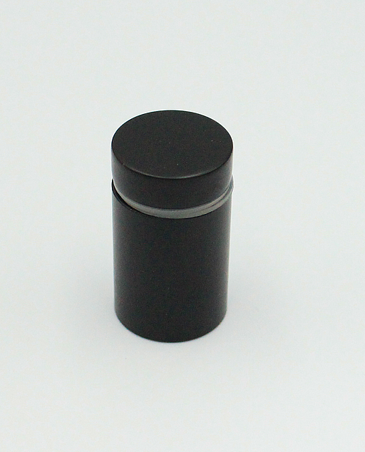 Ophæng til spejl og skilt Ø19x31 mm - stor, sort (1 stk)
