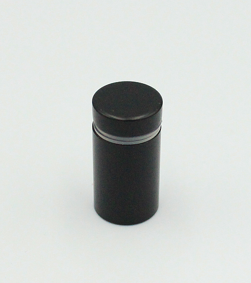 Ophæng til spejl og skilt Ø13x25 mm - lille, sort (1 stk)