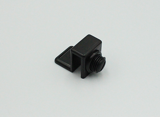 Metalgreb til glaslåge 27x20 mm til 4-6 mm glas, sort