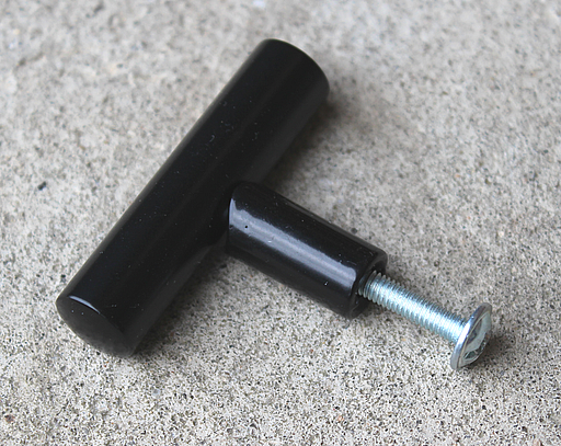 T-greb Ø12x50 mm, sortmalet metal