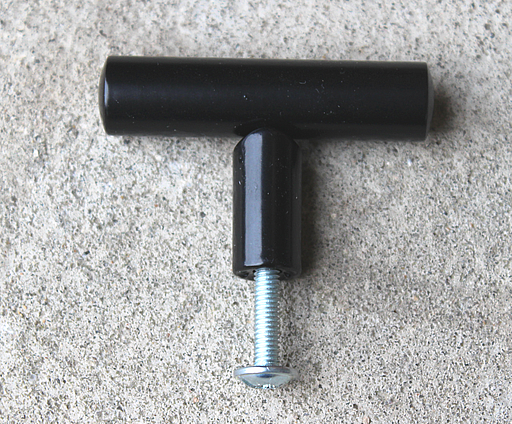 T-greb Ø12x50 mm, sortmalet metal
