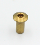 Møbelhoved M6xØ9x18 mm, messingfarvet