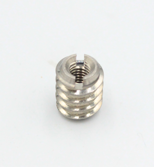 Iskruningsbøsning M6xØ12x15 mm, rustfri stål