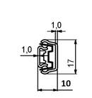 Kugleudtræk 17 mm, metal (sæt) - flere varianter