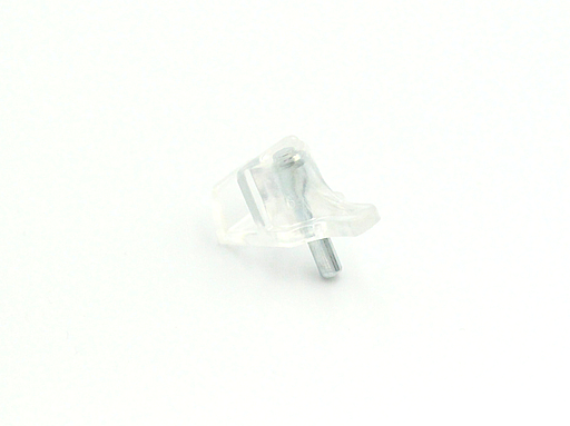 Glashyldebærer med Ø5 mm tap til 4-6 mm glas, transparent plastik (10 stk)