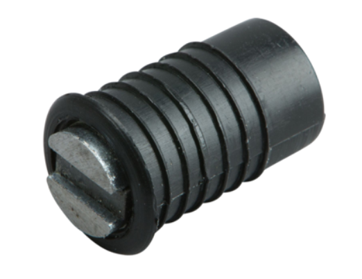 Magnet (2 kg) Ø8x9 mm uden blik, sort plastik