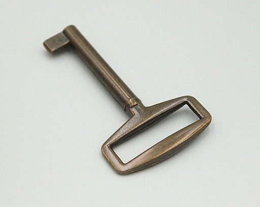 Møbelnøgle 63 mm, brun antik