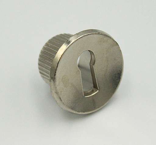Nøglehulsbeslag til indstik Ø28x16 mm, blank metal