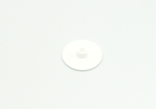 Dækhætte Ø4,4xØ18 mm t/4 mm sekskanthul, hvid (10 stk)