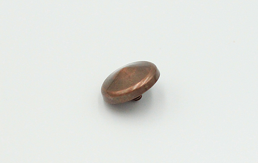 Dækknap med 1/8 tomme gevind, kobberfarvet metal