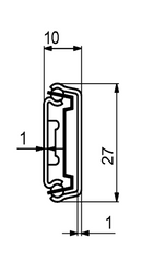 Kugleudtræk 27 mm, metal (sæt) - flere varianter