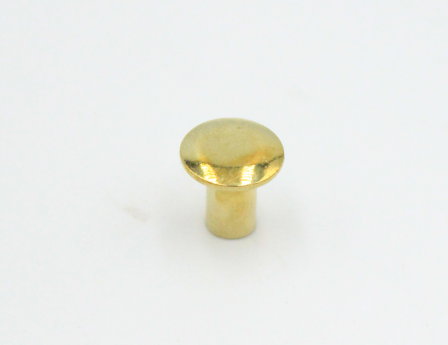 Bøsning M4xØ5x8 mm, messingfarvet