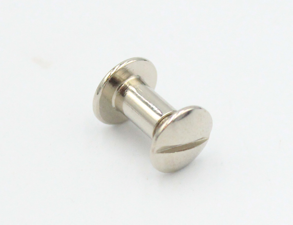 Samleskrue M4x4 mm + bøsning M4x8 mm, forniklet (sæt)