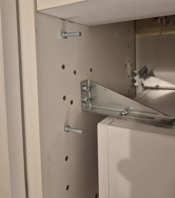 Samlebeslag "click-on", metal/hvid plastik (sæt)