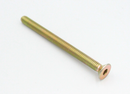 Bolt M6x75 mm m/fladt hoved, gulgalvaniseret