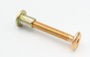 Bolt M6 + møbelhoved M6xØ9x12 mm, gulgalvaniseret