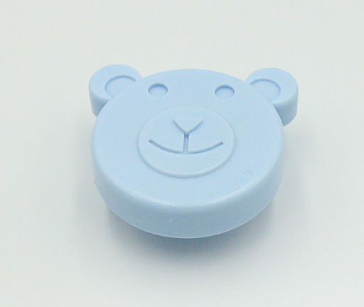 Plastikgreb 50x42x20 mm "bamse", lyseblå