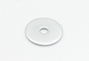 Dækskive til møbelgreb eller møbelknop Ø20x1,25 mm, mat metal